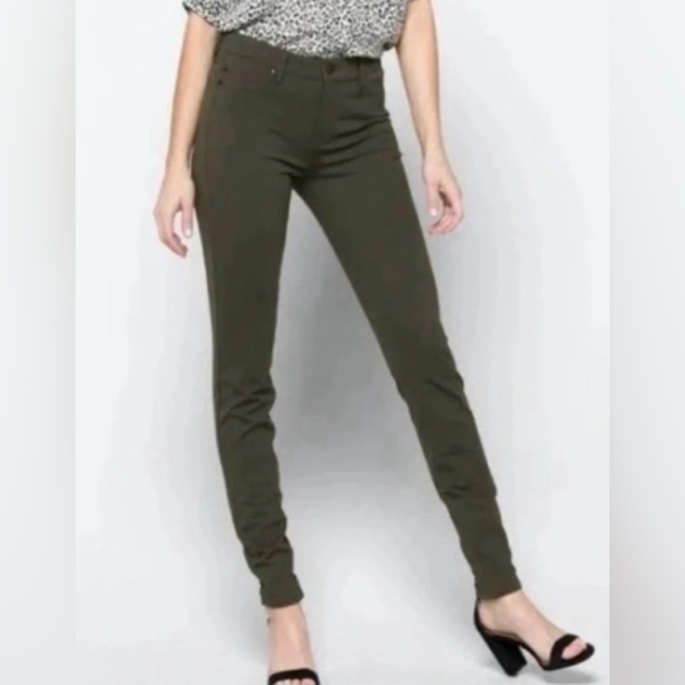 Liverpool Peat Olive Green Skinny Jean/ Ankle Pant Sz 4/27 EUC